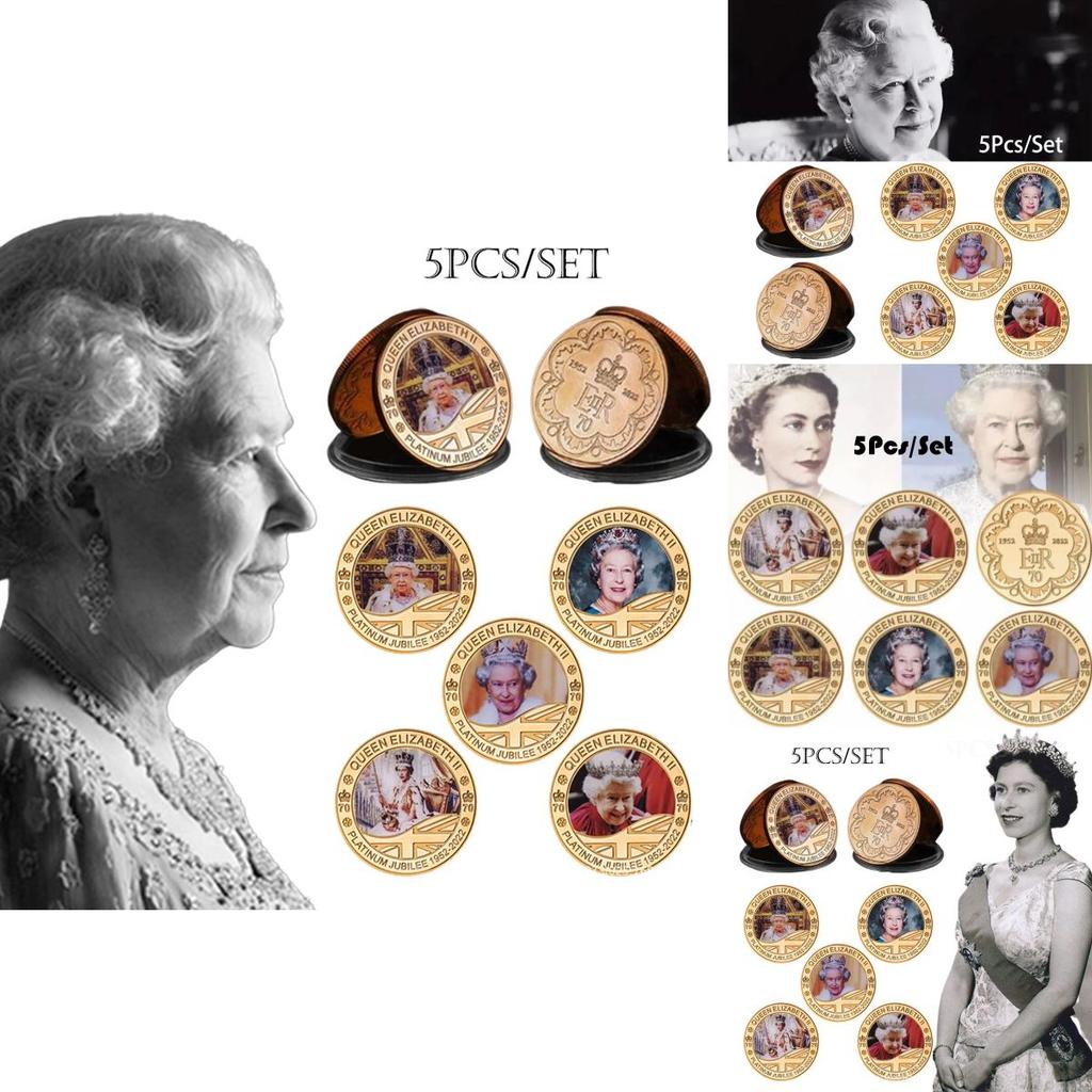 Kunglig Souvenir Drottning Elizabeth II Minnesmedalj Myntset