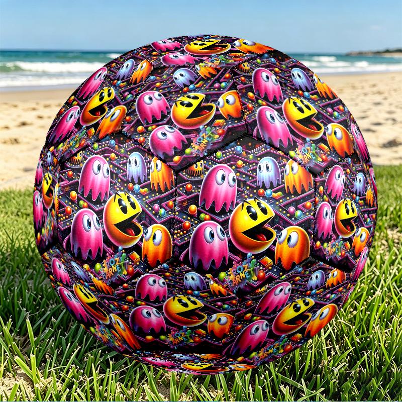 Game MAN Print Size 5 Soccer Ball, PU Wear Resistant Football for Match Training and Daily Practice, Birthday Gift for Soccer Fans
