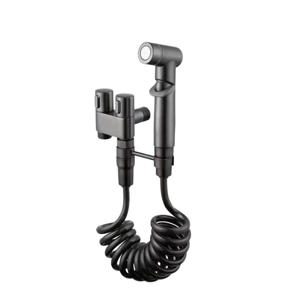 

Handheld Toilet Sprayer Multi-Purpose Bidet Faucet Shower Head Stainless Steel Sprayer Set for Bathroom Cleaning Toilet Flushing світло-сірого кольору