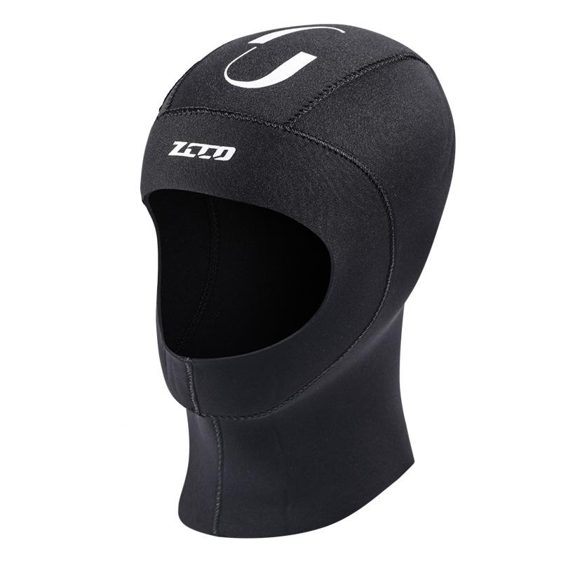 

3Mm Diving Cap Men s and Women s Snorkeling Surfing Sun Protection Diving Swimming Cap Winter Swimming Warm Diving Head Cover XXL чорний