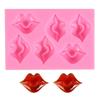 Silicone Mold Chocolate Red Lip Shape Fondant Cake Candy Biscuits Moulds DIY Baking Decorating Tool for Dessert Cake