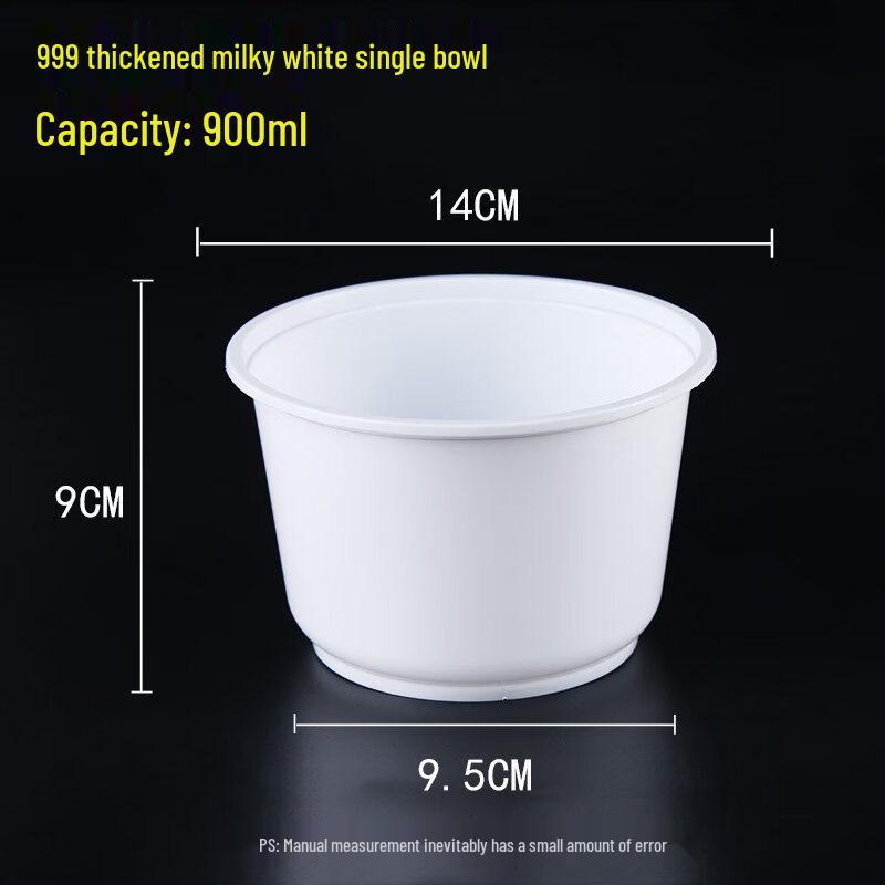 YuZhuXun Disposable Plastic Round Bowls