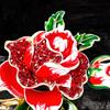 Red Rose Flower Brooch Pin for Women Girls Enamel Rhinestone Floral Brooch Elegant Lapel Pin Jewelry for Party Dance Wedding Banquet