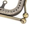 2 Stück Bronze Quadratisches Eisen Handtaschengriff 30 x 12 cm Eisen Geldbörsenrahmen Zubehör Kussverschluss Rahmen Geldbörsen Ersatzteile
