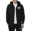 Puma Solid Color Brand Logo Zip-Up Hoodie Men jackets Black 582733-21