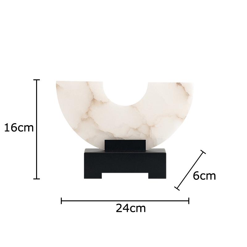 Имитация Нефрита Мрамора Полукруглые Украшения Настольное Украшение Скульптура из Натурального Камня Креативные Поделки Эстетичный Декор Комнаты