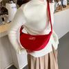 New Simple Fanny Pack Fashionable Commuter Underarm Dumpling Bag Women's 2 Street Shot Single Shoulder Messenger Bag Tide