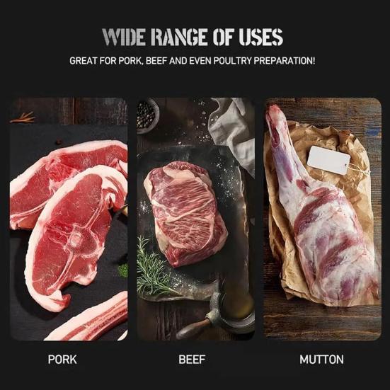 Rib Membrane Remover Cleaning Brush Set Stainless Steel Rib Preparation Kit Professional Grade Meat Film Remover BBQ Tools