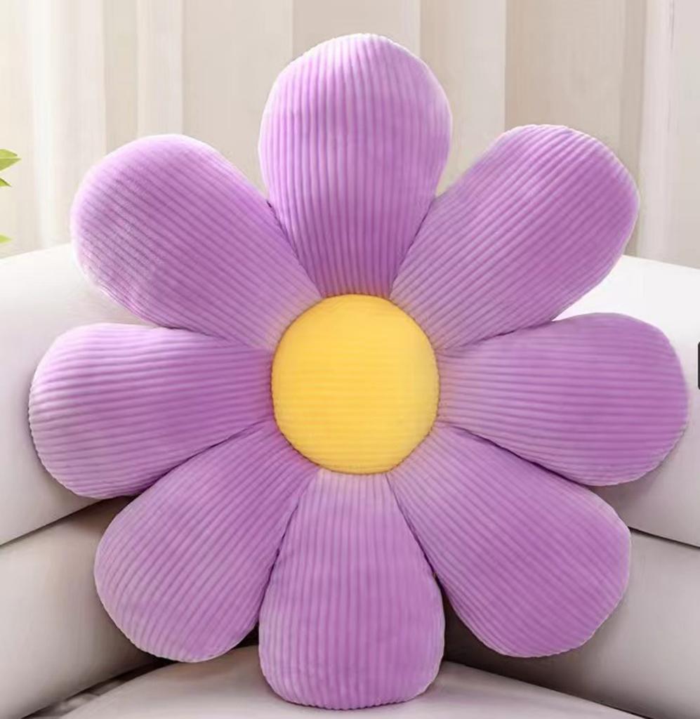 Seat Cushion, Daisy Flower Pillow, Chair Cushion