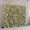 Uflower White Champagne Peony Flower Wall Wedding Backdrop Light Hanging Fabric Curtain Floral Decorative Wall Props for Events