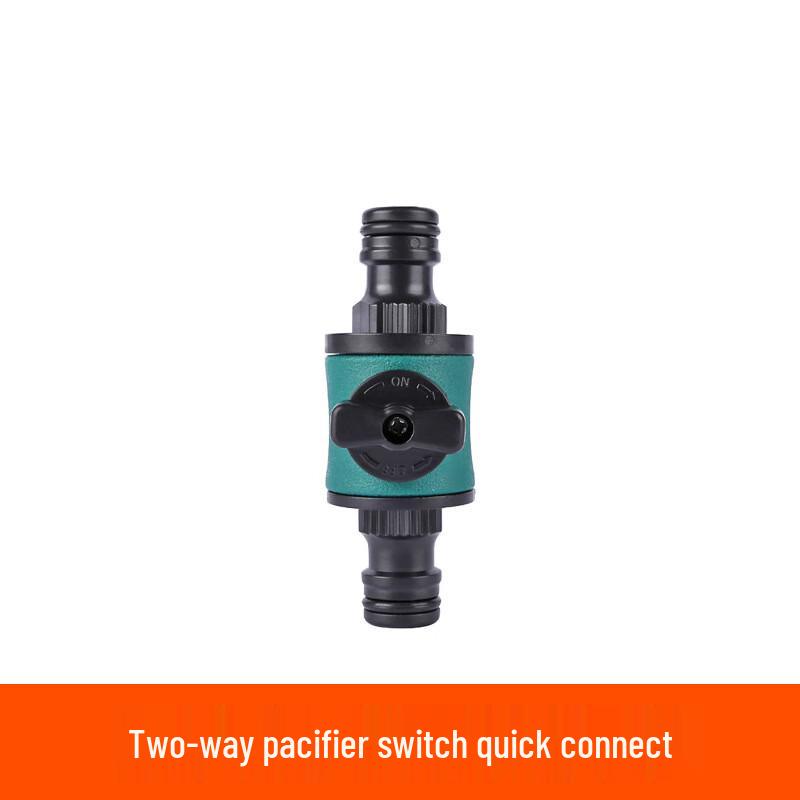 Kaidi Garden Dual-Port Hose Quick Connectors with Switches (3-Pack) CN plug (adapter included)
