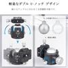 52mm Low Center of Gravity Ball Double Panoramic Pan Design Tripod Ball CNC Aluminum Quick Release Plate for DSLR and Video Maximum Load Capacity 30kg