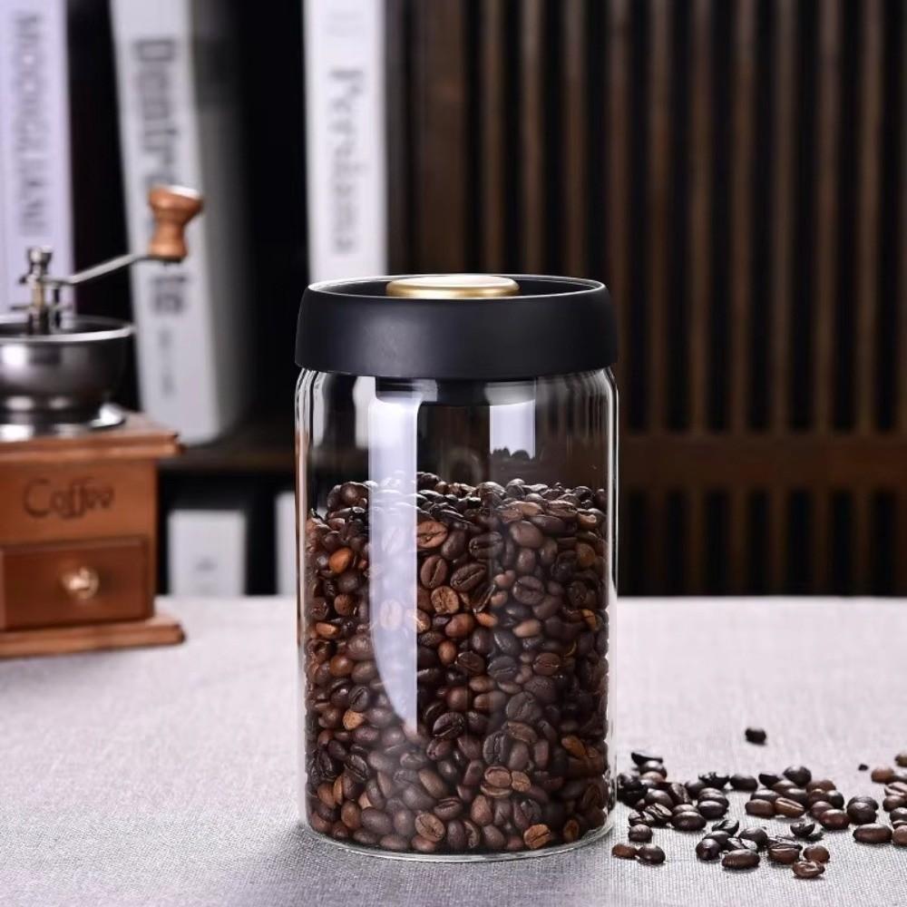 Airtight Lid Coffee Bean Storage Jar Freshness Preservation Jar for Fresh Storage