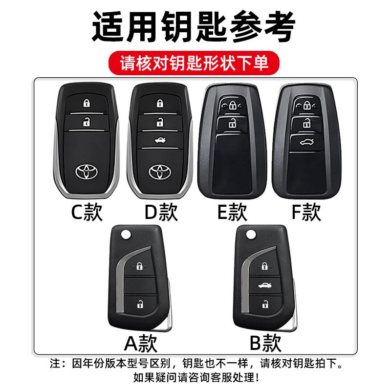 Transparent Car Key Fob Case Cover Black Key Case Shell Protector For Toyota For Sienna For Venza For Car Accessories