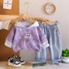 Kids Casual Long-Sleeve Set, Comfortable Daily Wear Outfits