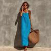 2026 Sommer Neues Damen Einfarbiges Spaghettiträgerkleid Locker Lässig Bequem Sommerkleid