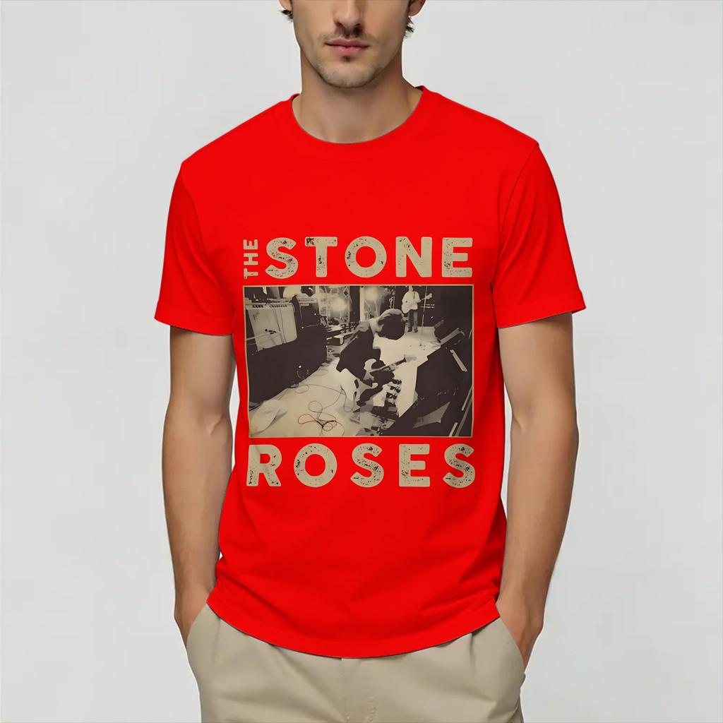 The Stone Roses T-shirt Zomer Mode T-shirts Unisex 100% Katoen Ronde Hals Oversized Top T-shirts Korte Mouw Y2K Retro T-shirt