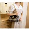 Snake Print Patent Leather Chain Shoulder Bag