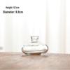 Retro Embossed Transparent Glass Vase: French-Inspired Luxury Home Decor for Living Room