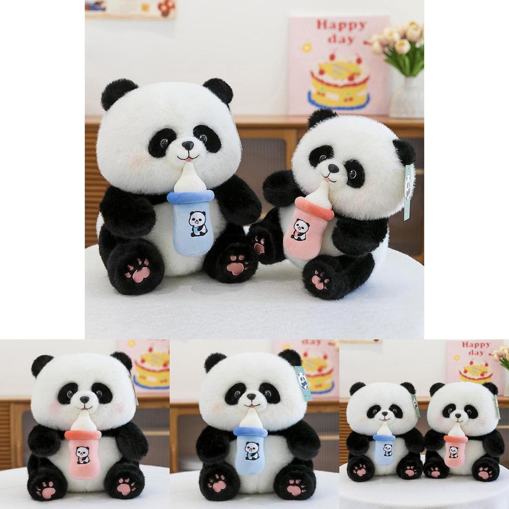 Panda Plush Toy With Stretchable Bottle For Kids And Collectors