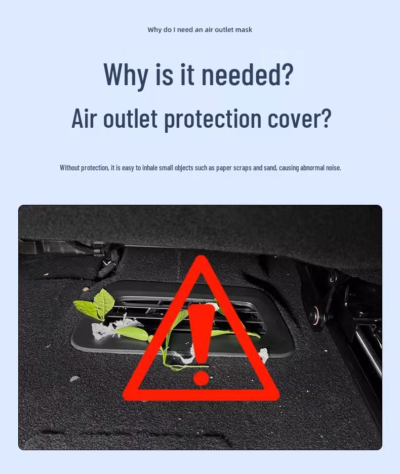 Xiaomi SU7 Under-Seat Air Vent Dust Cover - Anti-Clogging Accessory