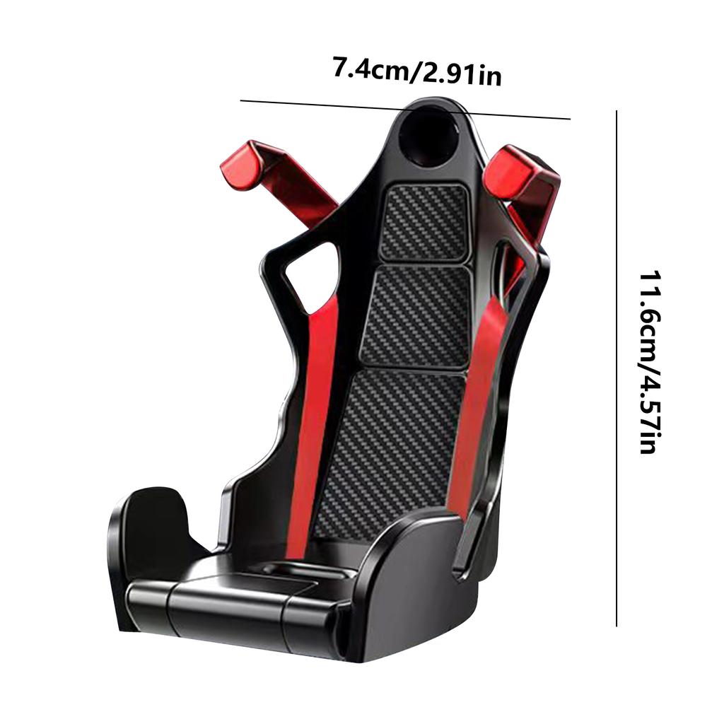 Racing Seat Shape Car Phone Holder Auto Air Vent Mobile Phone Clip 360 Degree Rotatable Car Cellphone Rack for Car Interior