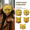 Animal Party Ball Mask Plastic Full Face Mask Halloween Leopard Face Cover  Masquerade Props