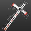 2 in 1 Drilling Positioning Ruler Combination Angles Ruler TShaped Ruler CabinetHardwareJig Drawer Installation A0KF