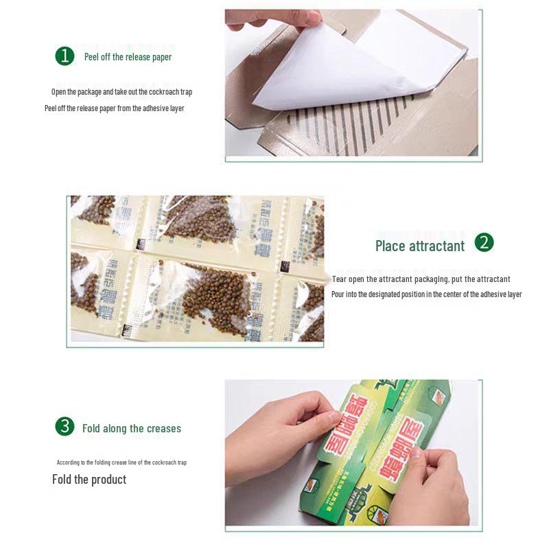 Strong Adhesive Cockroach Traps with Attractant