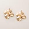 Pinkdudu Vintage Drip Oil  Painted Petals Zinc Alloy Earrings Simple Drop Earrings Women Jewelry PD2363
