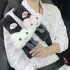 Cute Cartoon Car Seat Belt Shoulder Cover Soft Faux Fur Women Goddess Car Decoration