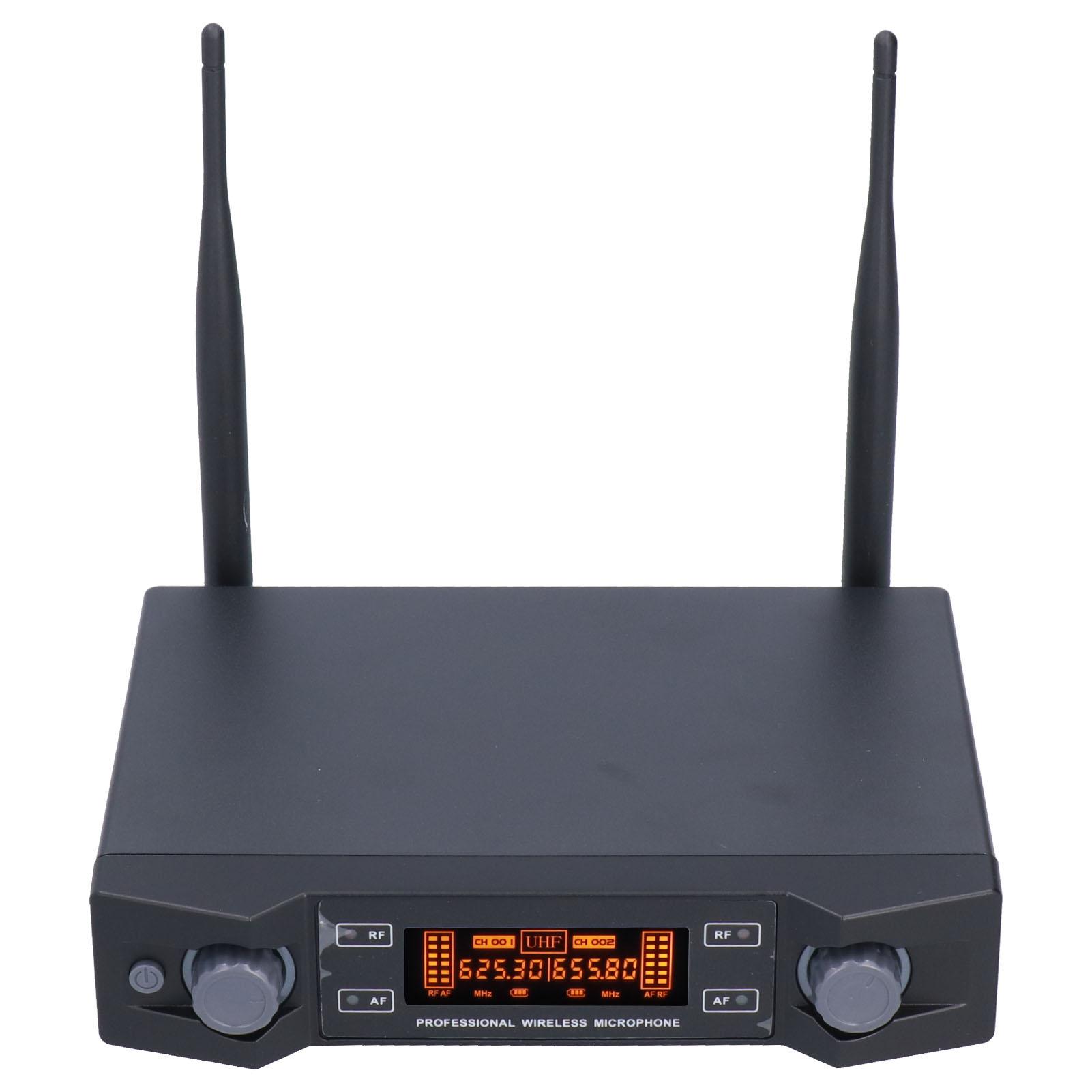 

Беспроводной микрофон Стабильная частота UHF 2 Ручной микрофон с приемником для церкви EU Plug