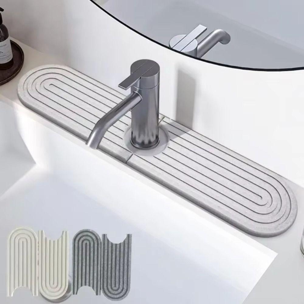 Moisture-proof Faucet Drain Pad Diatom Mud Diatomite Stone Sink Tray  Kitchen Sink
