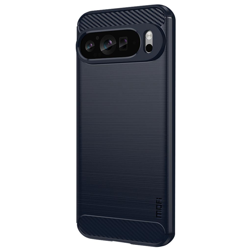 MOFI JK TPU Series-1 For Google Pixel 9 Pro Flexible TPU Phone Case Carbon Fiber Texture Phone Cover
