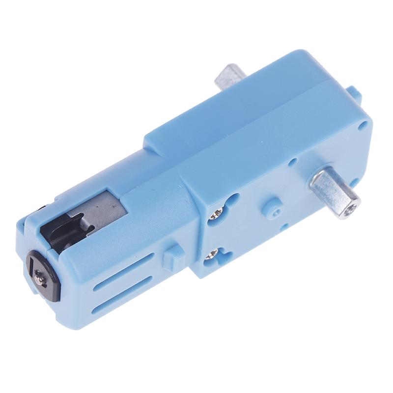 Dc 3V-6V 1:90 Blue Gear Motor All Metal/Half Metal Single Axis Gear Motor Robot Intelligent Vehicle Speed Reducer Tt Motor