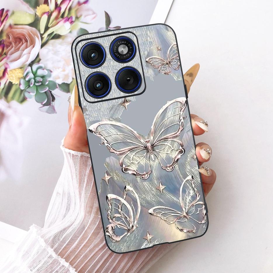 For Motorola Edge 70 Case XT2601-2 Luxury Butterfly Painted Cover Soft Silicone Case For Motorola Edge 70 Fusion Edge70 5G Shell