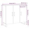 VidaXL Buffet Concrete Grey 90x34x80 Cm Engineered Wood 828136