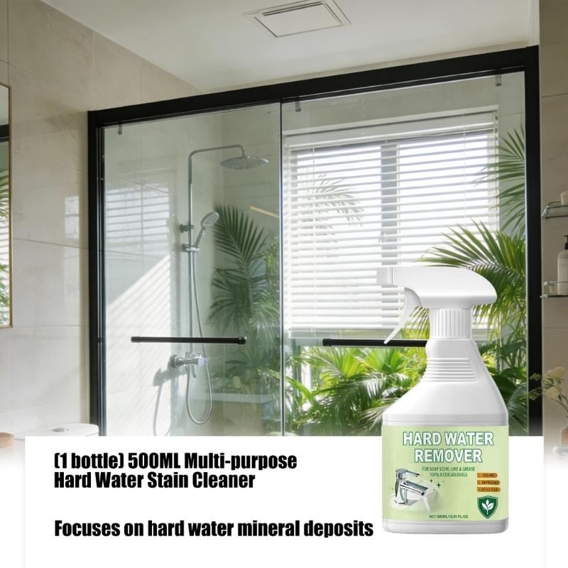 Multiuse Cleaner Sprays Bottle Eliminates Stubborn Water Stain on Glass Ceramic And Stainless Steel Hard Water Remover