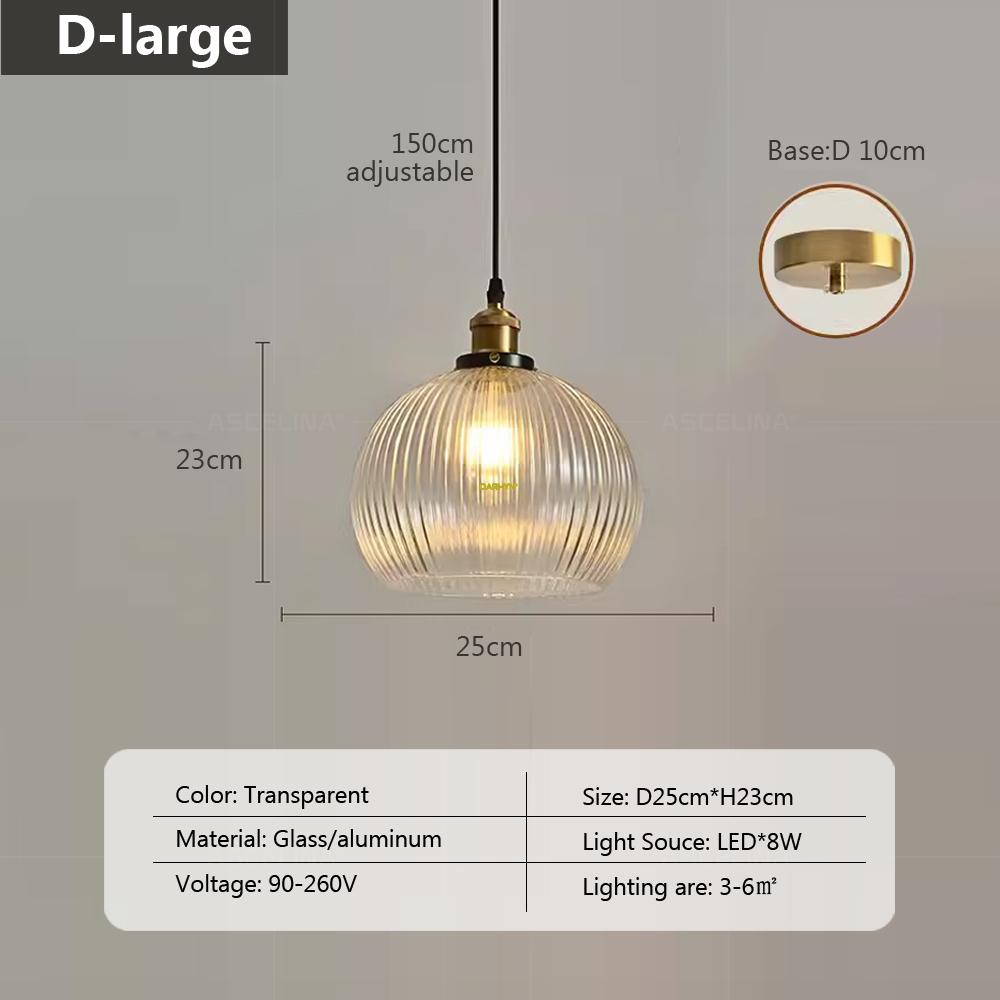 Nordic Retro Glass Pendant Light Green Hanging Lamp Living Room Decor Luminaire Hall Bedroom Dining Room Indoor Fixture Lustre