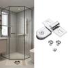 Rustproof Sturdy Stainless Steel/Alloy Hinges Clamp for Shower Door Hardware and Glass Door Pivots Daily Casual Use