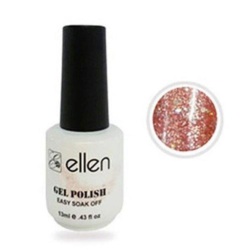 

ellen gel polish BM 056 peach spangle nail art