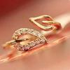 Party Leadership Commitment Gift Shining Bright Elements Rings For Women Lovers Open Ring