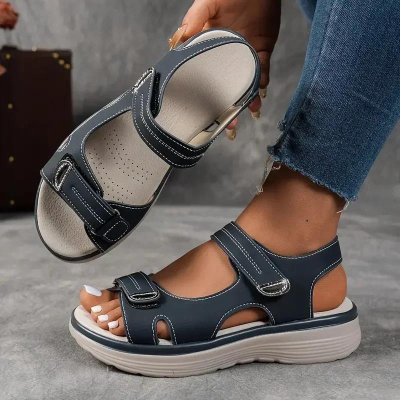 Summer Casual Platform Sandals Women Comfortable Fashion Thick Sole Outdoor Sports Sandals Non Slip Wading Beach Shoes Women
