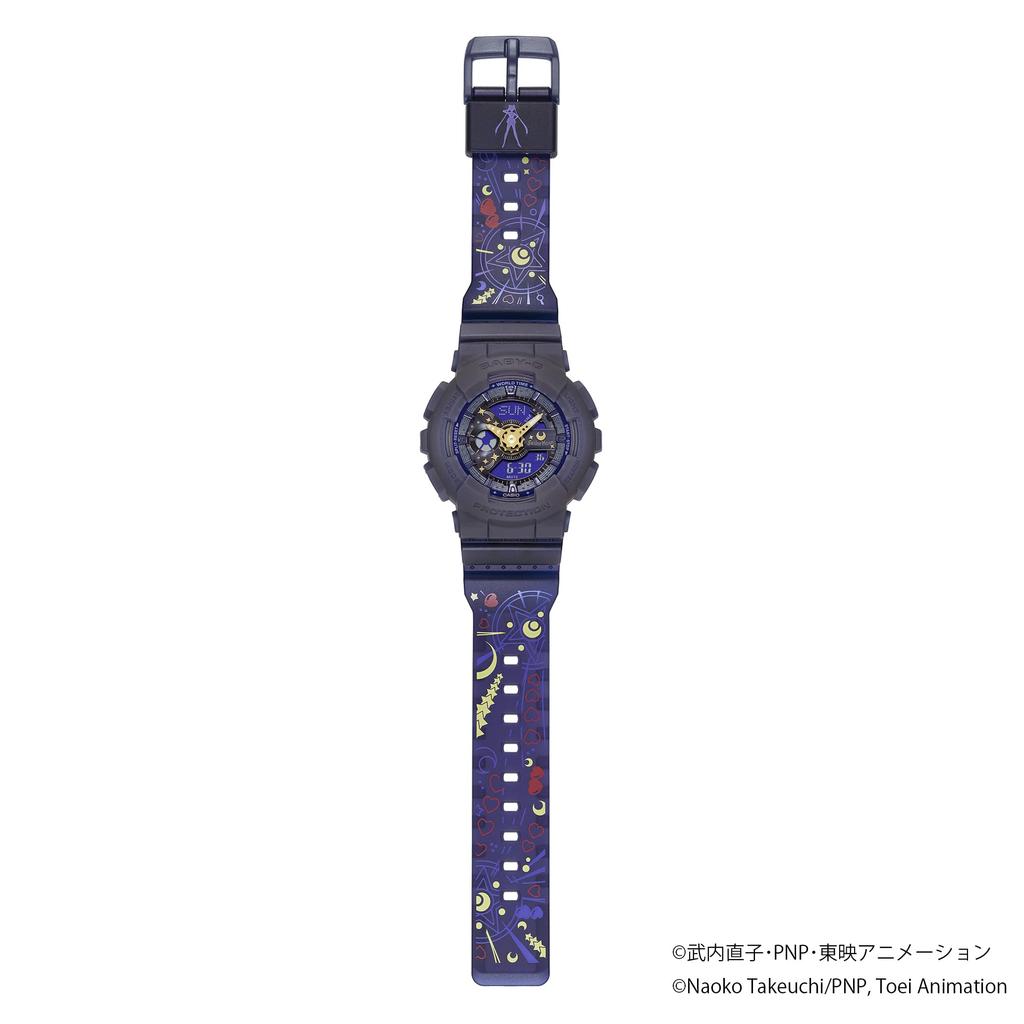 CASIO Baby-G BA-110XSM-2AJR Sailor Moon Collaboration Watch, Blue, Limited Edition, Women's Analog-Digital