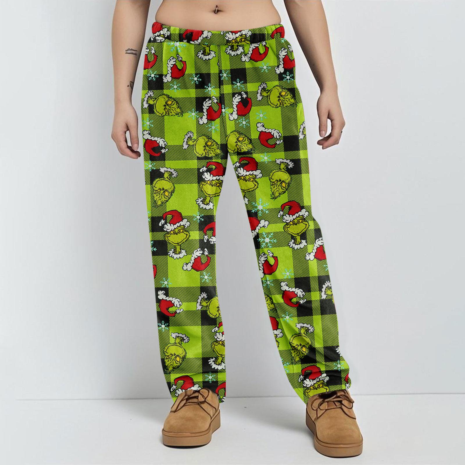 

Пижамные брюки Домашняя одежда Повседневные Брюки на кулиске с эластичной талией Удобные Прямые Брюки для йоги Свободные L армия зеленый