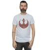 STAR WARS Herren Rogue One Ich bin eins mit der Macht Allianz-Emblem Rotes T-Shirt