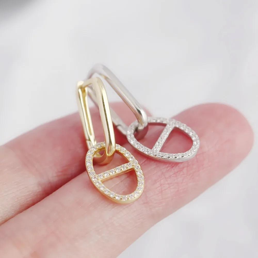 Zircon Geometric Zircon Bracelet Earrings