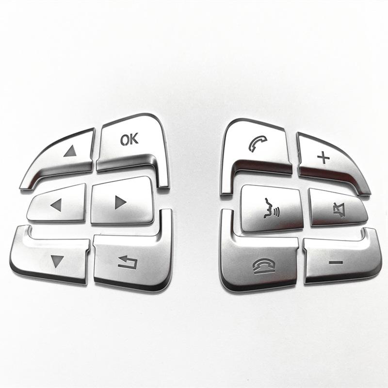Dekorative Aufkleber für Lenkradtasten von Mercedes C-Klasse & GLC/GLE/GLS/GLA/CLA.