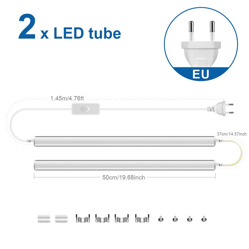 High Quality T5 LED Tube Light Bar Lamp Integrated Wall Tube 15W 50CM Home Kitchen Cabinet Warehouse Garage LED Lights 110V 220V