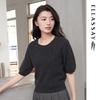 ELLASSAY Women's 100% Cashmere Twist Knit Sweater